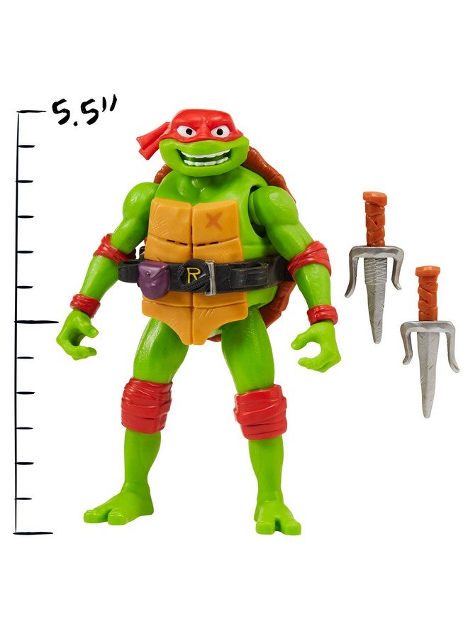 : Mutant Mayhem 5.5” Raphael Deluxe Ninja Shouts Figure By Playmates Toys