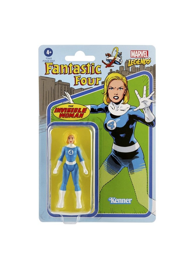 Hasbro Legends 3.75Inch Retro 375 Collection Invisible Woman Action Figure Toy Blue