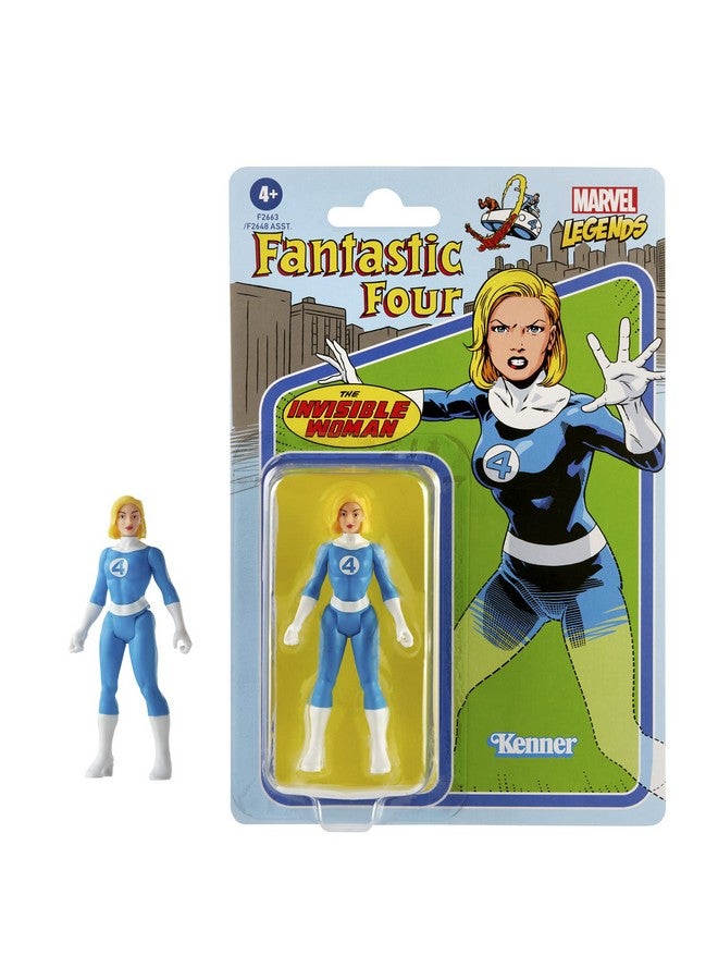 Hasbro Legends 3.75Inch Retro 375 Collection Invisible Woman Action Figure Toy Blue