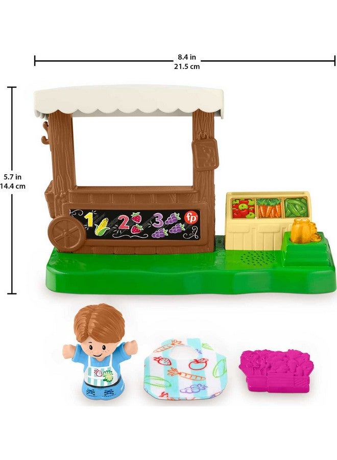 Little People Toddler Toy Farmers Market Playset With Light Sounds Figure & Accessories For Ages 1+ Years