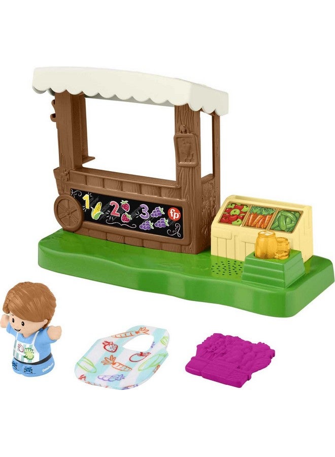 Little People Toddler Toy Farmers Market Playset With Light Sounds Figure & Accessories For Ages 1+ Years