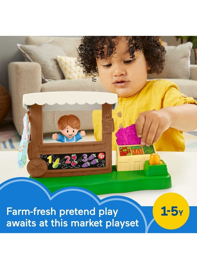 Little People Toddler Toy Farmers Market Playset With Light Sounds Figure & Accessories For Ages 1+ Years