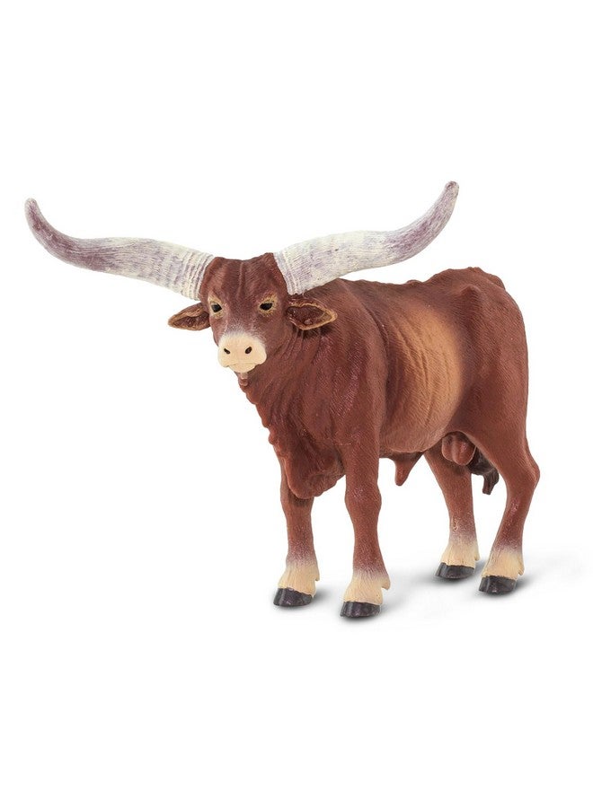 Watusi Bull Figurine Handpainted Lifelike 6