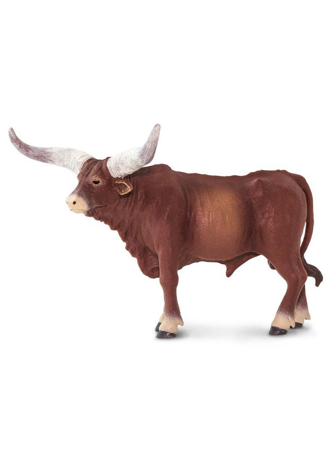 Watusi Bull Figurine Handpainted Lifelike 6