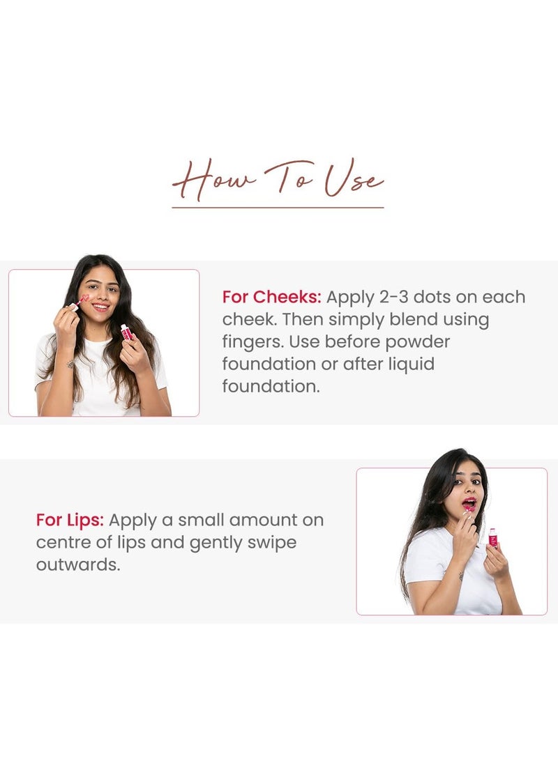 Earth Rhythm Lip Cheek and Eye Shadow Tint Cherry with Pomegranate 5ml