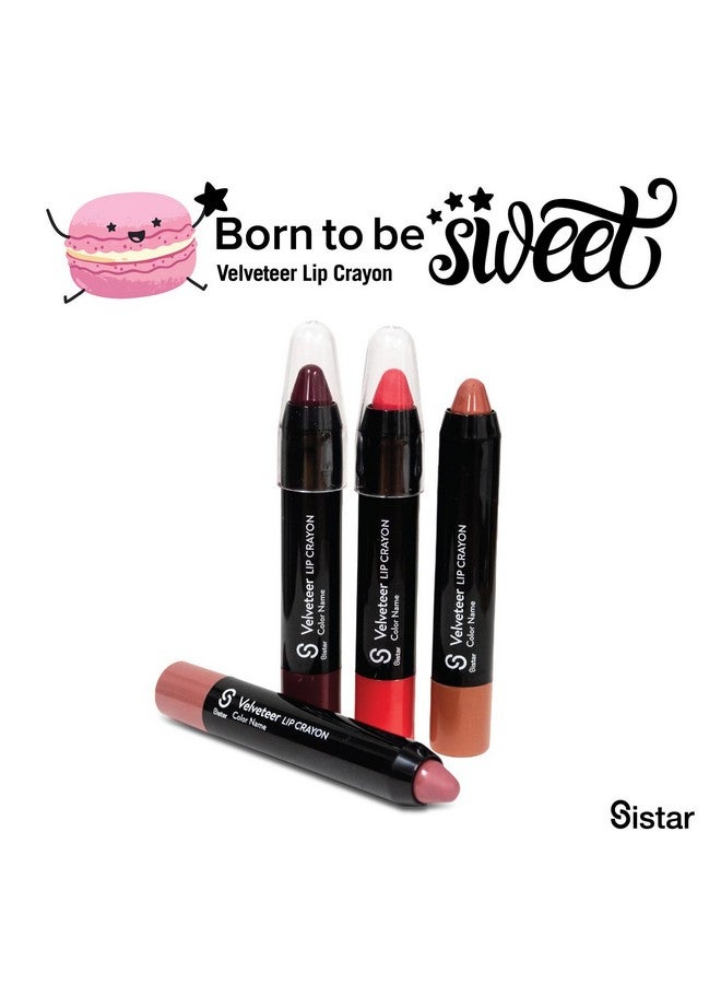 Born To Be Sweet Velveteer Lip Crayon Lip Color Longwear Chocolate Scented