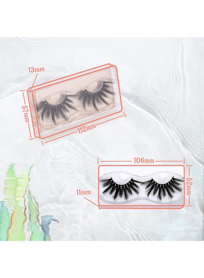 Wholesale 25Mm Faux Mink Lashes, 50 Pairs 10 Styles, Bulk Long Dramatic 6D Fake Eyelashes Strip Volume Lashes, Synthetic False Eyelashes