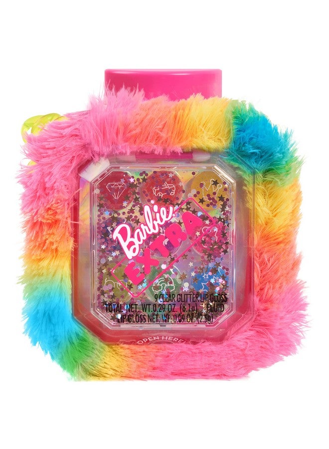 Barbie Extra Fur Make Up Purse 9 Shades Of Pretend Play Make Up Multicolor