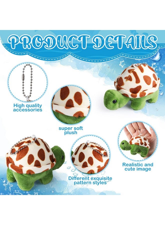 36 Pcs Mini Turtle Stuffed Toy Bulk Small Turtle Animal Plush Toys Soft Cute Turtle Stuffed Animal Turtles Decorations Turtle Sea Party Favor For Adults Ocean Themed Birthday Supplies 2.7 X 3.7 Inch