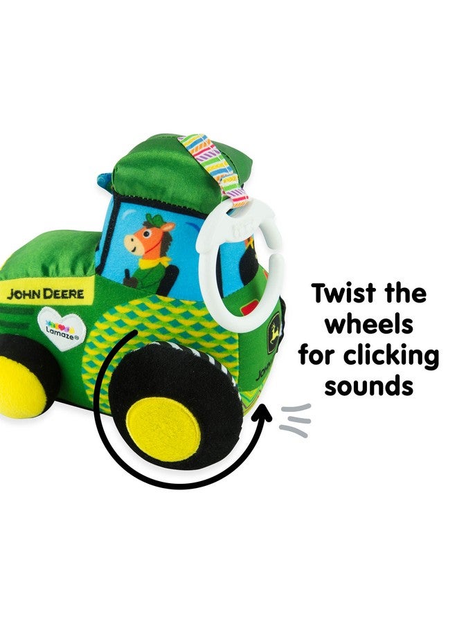 John Deere Tractor Car Seat And Stroller Toy Soft Baby Hanging Toys Baby Crinkle Toys With High Contrast Colors Baby Travel Toys Ages 0 Months And Up