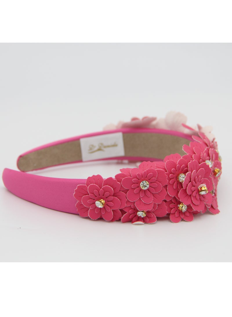 Headband Camomile For Women's and  Girls Hot Pink