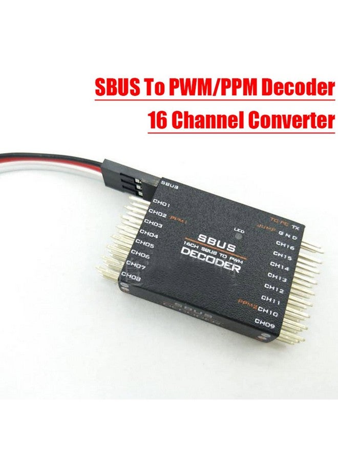 Rc Sbus To Pwm/Ppm Decoder 16 Channel Converter Receiver Signal Transverter For Futaba Frsky Orange