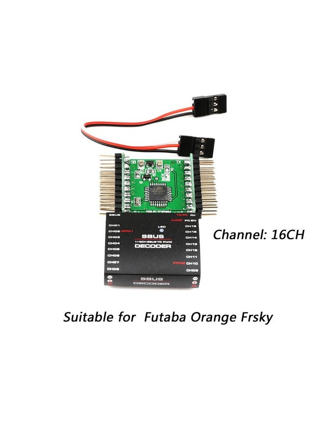Rc Sbus To Pwm/Ppm Decoder 16 Channel Converter Receiver Signal Transverter For Futaba Frsky Orange