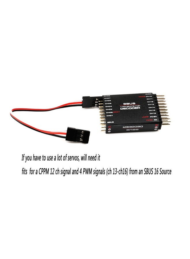 Rc Sbus To Pwm/Ppm Decoder 16 Channel Converter Receiver Signal Transverter For Futaba Frsky Orange