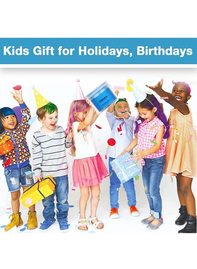 Temporary Hair Color For Kids Ultikare Blue Hair Dye Natural Styling Wax Color Instant Mud Cream Gel 3.4 Fl Oz Girl Gifts Party Cosplay Diy Children'S Day