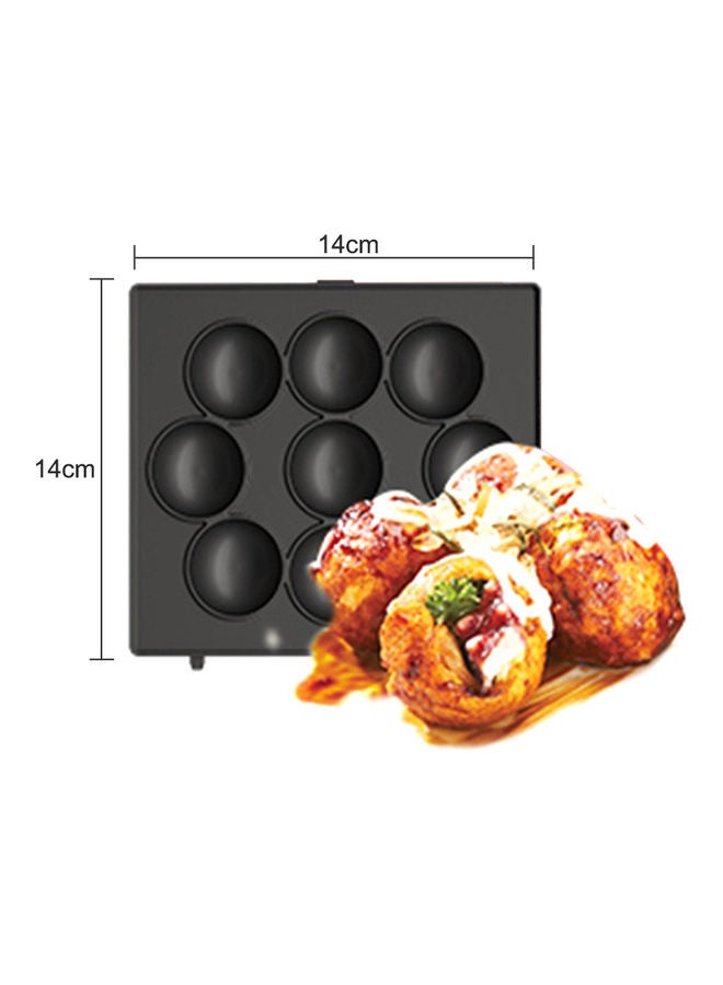 Non-Slip Bottom Style-C Waffle Plate H34031C-LM Black