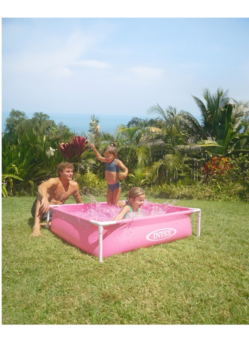 Pink Mini Frame Above Ground Pool for Fun Splashing