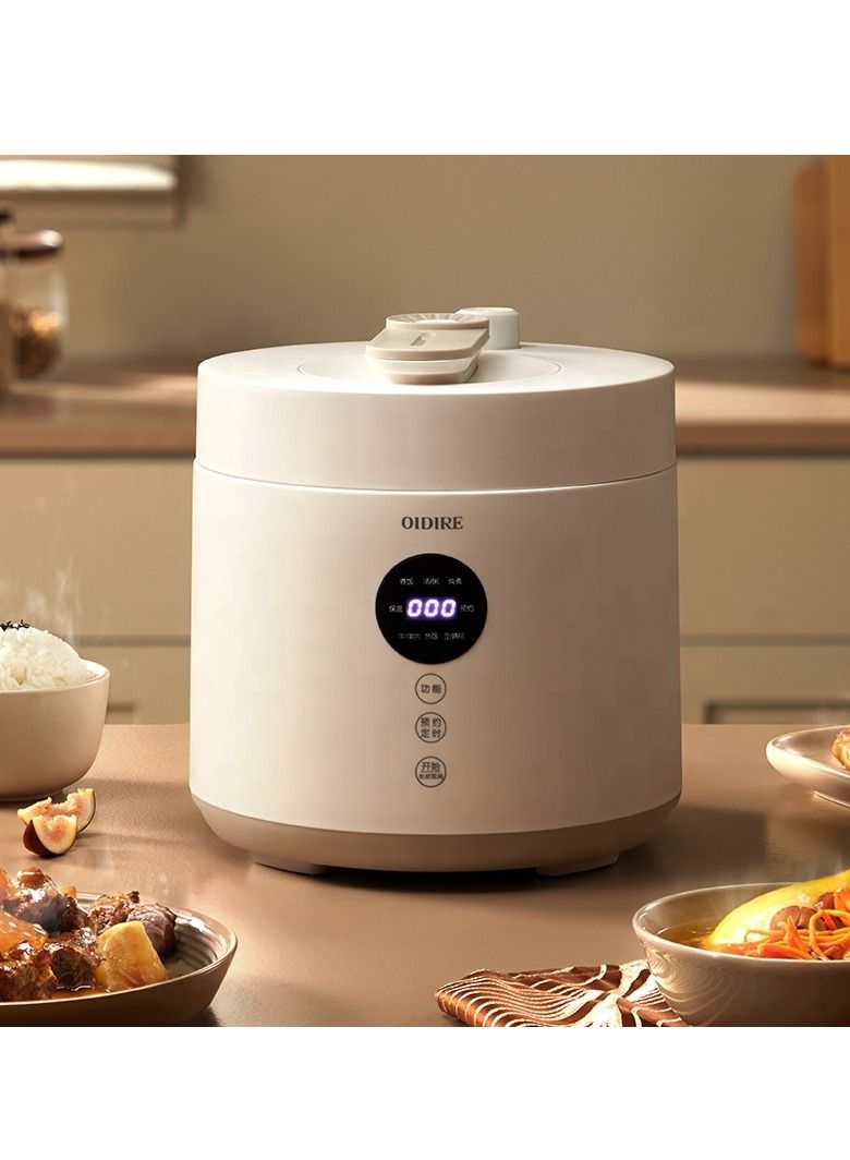 Electric Pressure Cooker Household 2.5L Capacity Pressure Cooker Automatic Exhaust Rice Cooker 12 Hours Keep Warm