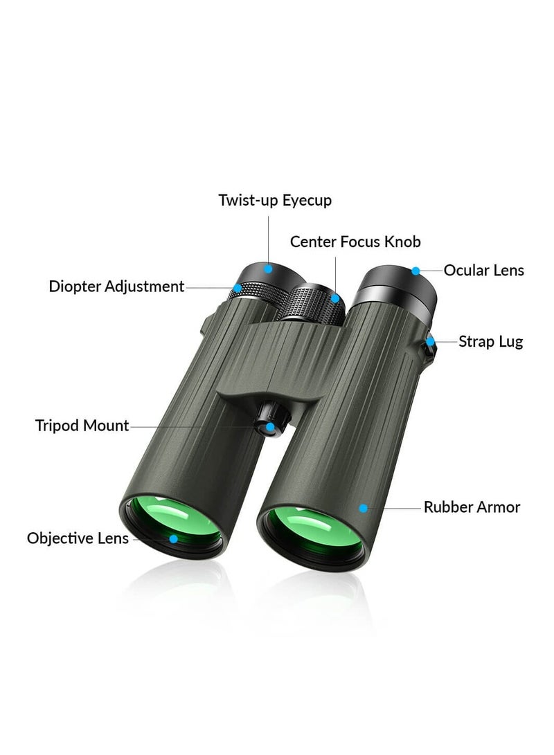 Apexel 12X50 HD Roof Binoculars IPX7