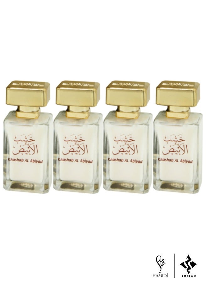 Ultimate Bundle Offer - Non Alcoholic Khashab Al Abiyad Water Perfume 50ml Unisex – Perfumes Gift Set – (Pack of 4)
