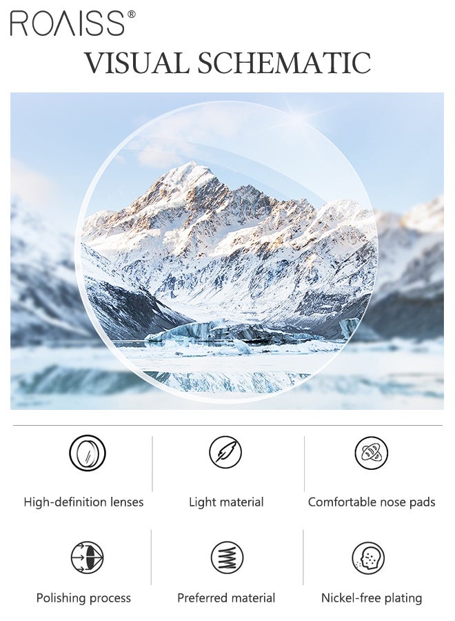 Cat Eye Sunglasses for Men Women, UV400 Protection Fashion Rimless Cool Square Sunglasses Anti-Glare Sun Shades with Glasses Case for Shopping Party Travel 58mm, Brown