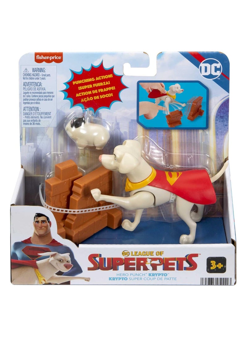 DC League Of Super Pets - Hero Punch Krypto Toy Figure