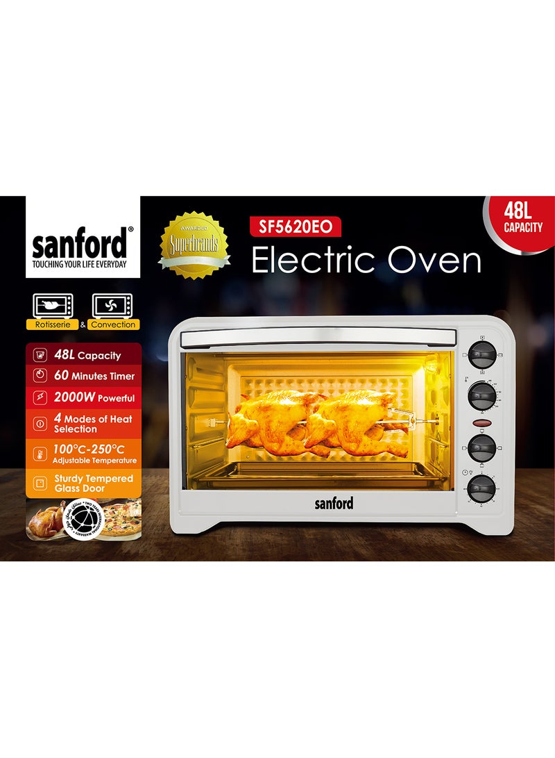 SANFORD ELECTRIC OVEN 48.0 LITRE 2000 WATTS 48 L 2000 W SF5620EO BS Black