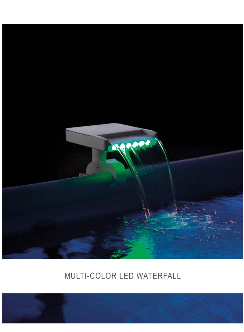 Multi-Color LED Waterfall Cascade Pool Light