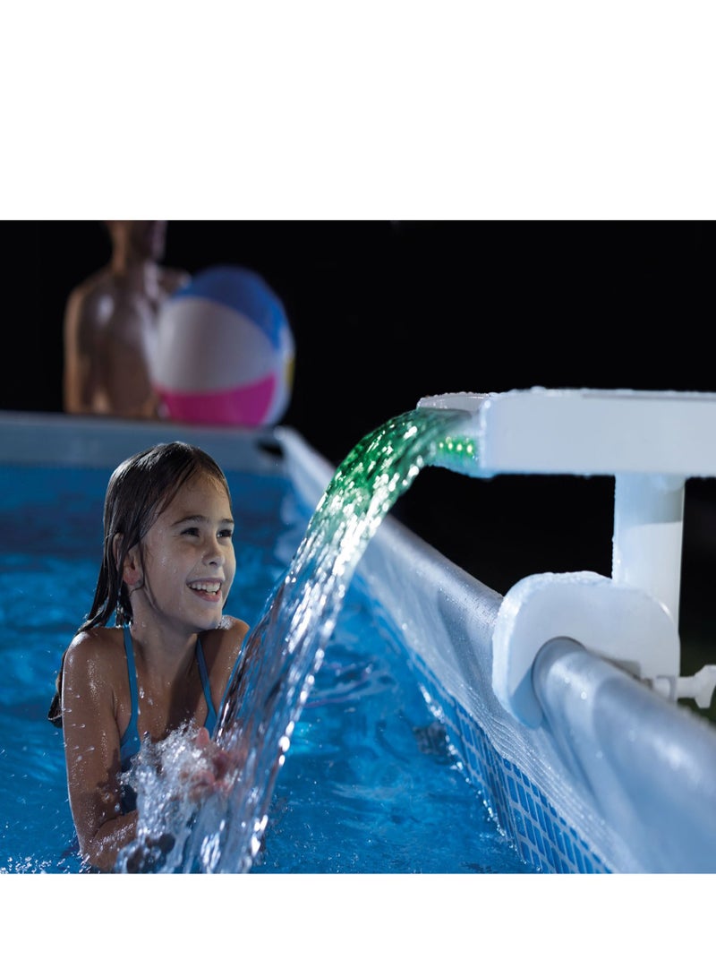 Multi-Color LED Waterfall Cascade Pool Light