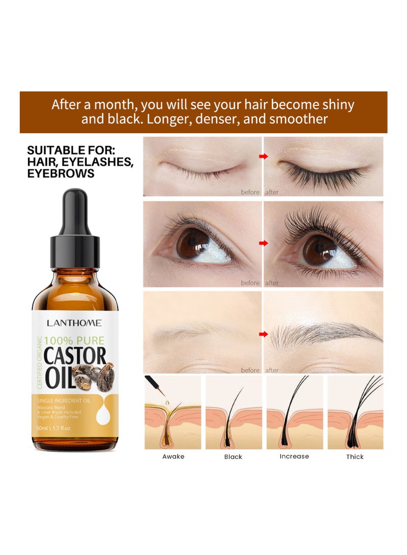 Lanthome castor oil mascara set 50ml