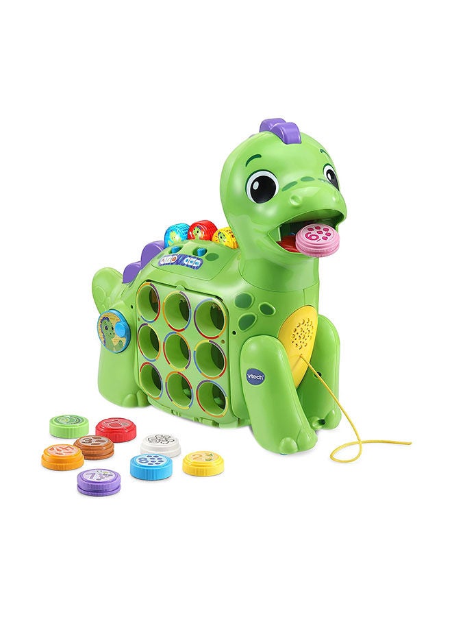 Chomp-Along Dino, Musical Toddler Toy, Teaches Numbers, Colours And Food, Interactive Dinosaur Toy
