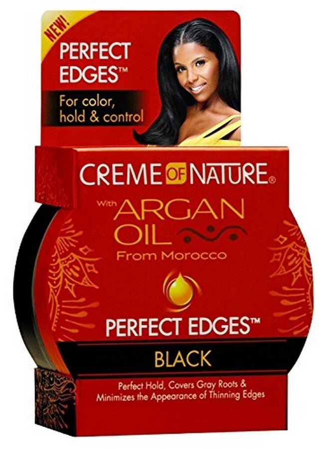 Argan Oil Perfect Edges Black 2.25 Ounce (3 Pack)