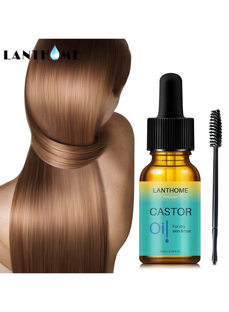 Lanthome castor oil castor oil eyelash hair care liquid 10ml hair care essential oil