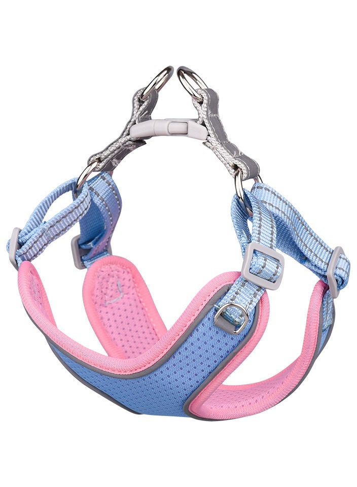 Step-in Flex Dog Harness and Light Reflective Dog Leash Combo Set with Neoprene Handle 6ft Long Supports Medium Large Breed