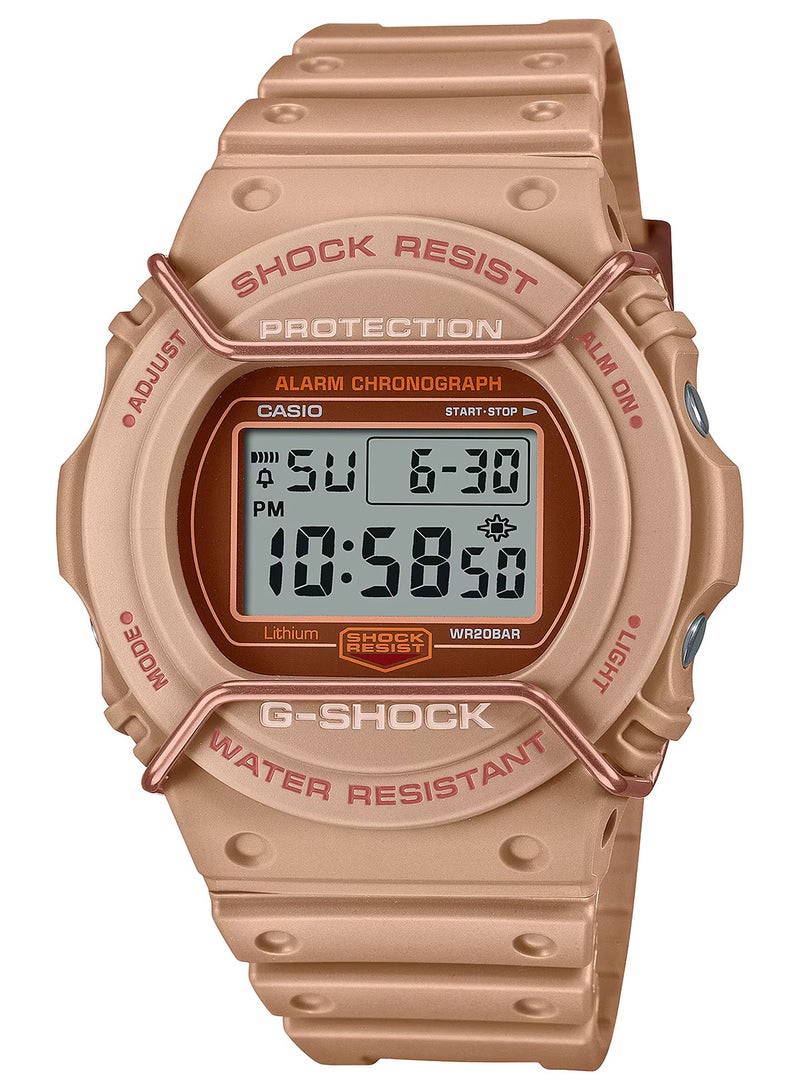 Men's Digital Resin Wrist Watch DW-5700PT-5DR - 40 Mm