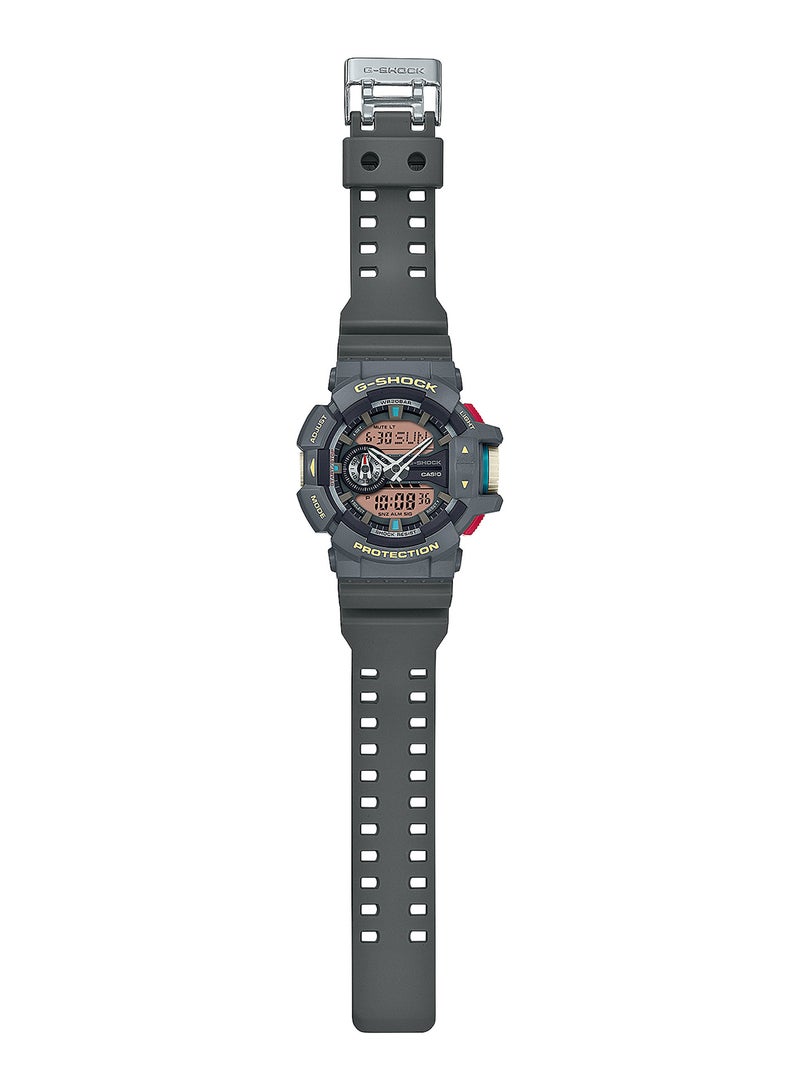 Men's Analog+Digital Resin Wrist Watch GA-400PC-8ADR - 45 Mm