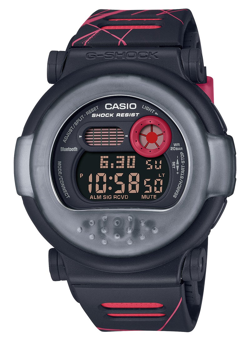 Men's Digital Resin Wrist Watch G-B001MVA-1DR - 38 Mm
