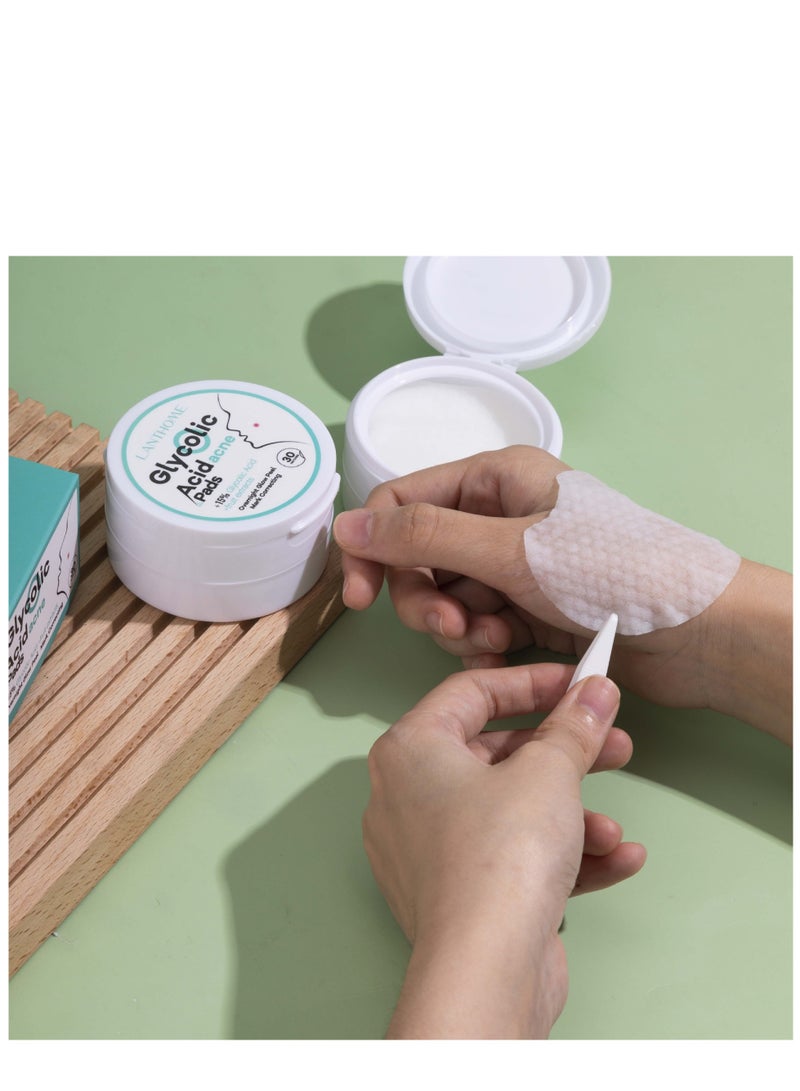 Lianbiquan lanthome glycolic acid acne pads 30 tablets glycolic