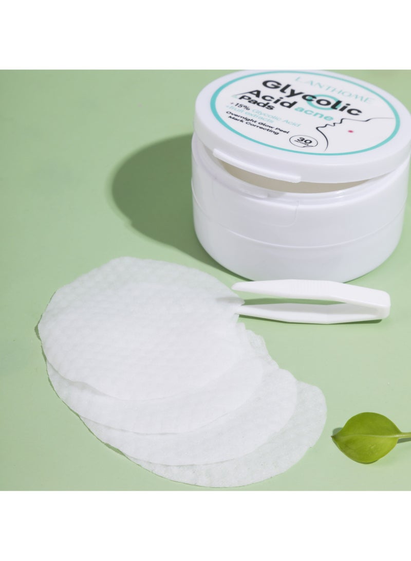 Lianbiquan lanthome glycolic acid acne pads 30 tablets glycolic