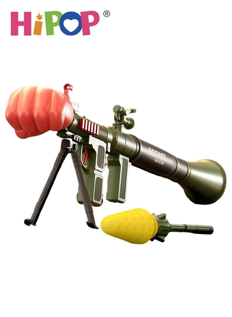 RPG Toys Gun for Kids,Rocket Launcher Gun Toy,Safe Soft Bullet,Kids Eeducational Model Gun Toy