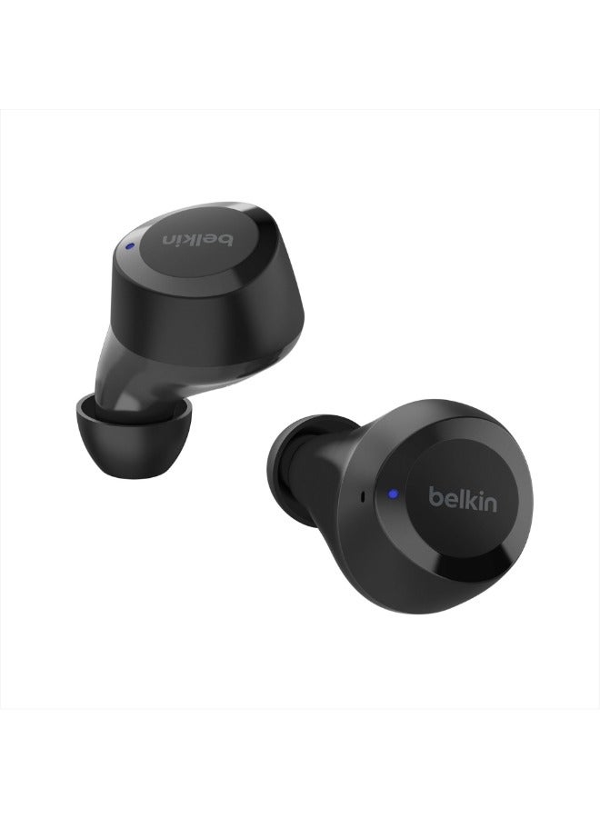 SoundForm Bolt True Wireless Earphones | Bluetooth 5.2 Earbuds, 33hrs Battery life, 2 Mics, Clear Calls, IPX4 Rating, Portable, Stereo HiFi Sound, Tap Control, For Apple/Android OS Black