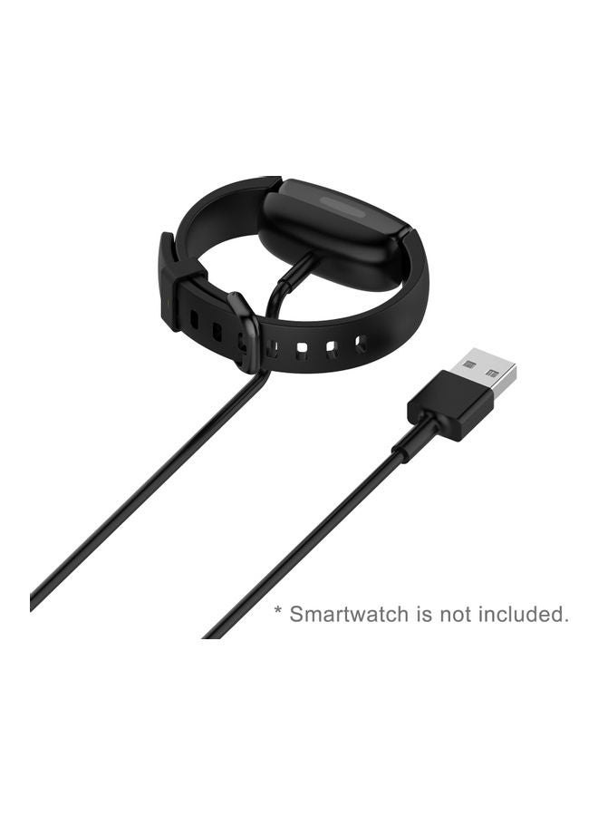 USB Replacement Cable Compatible With Fitbit Inspire 2 Black