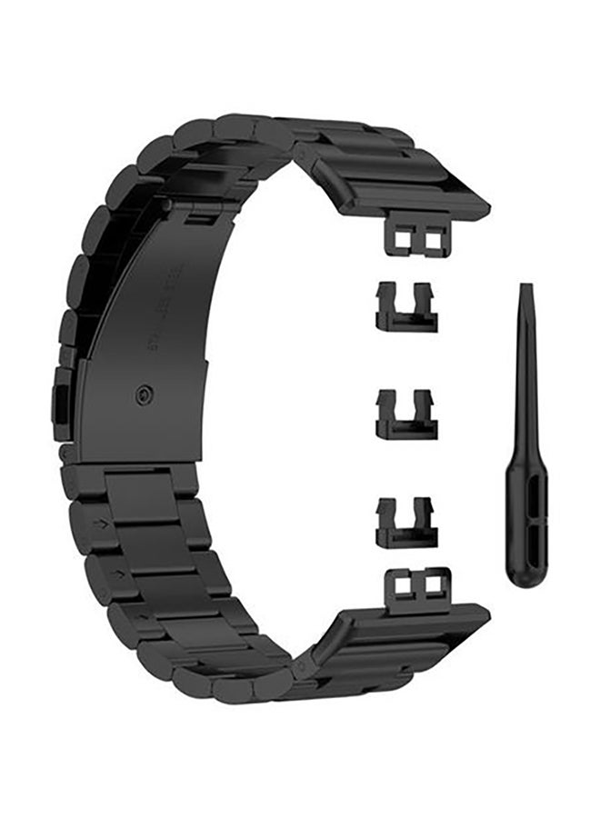 Metal Replacement Band For Huawei Watch Fit Black