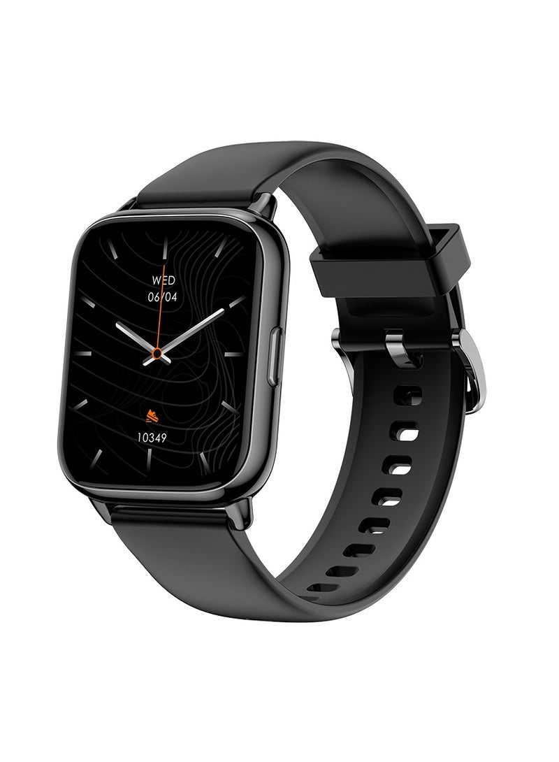 Smart Watch 1.43-inch full touch screen with 280 mAh battery capacity BT Call Magnetic Charging Fitness Tracker IP68 Waterproof, Black