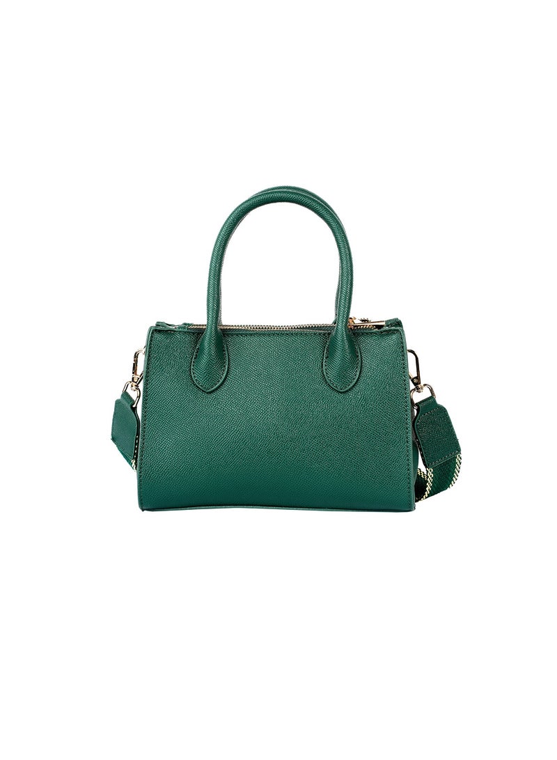 Elora Women's Leather Women's Shoulder Crossbody Bag with Woven Strap