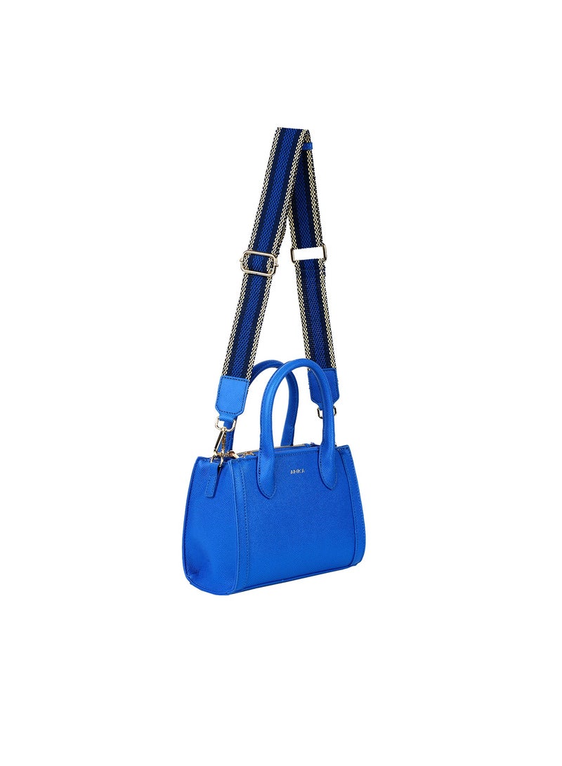 Elora Women's Leather Women's Shoulder Crossbody Bag with Woven Strap