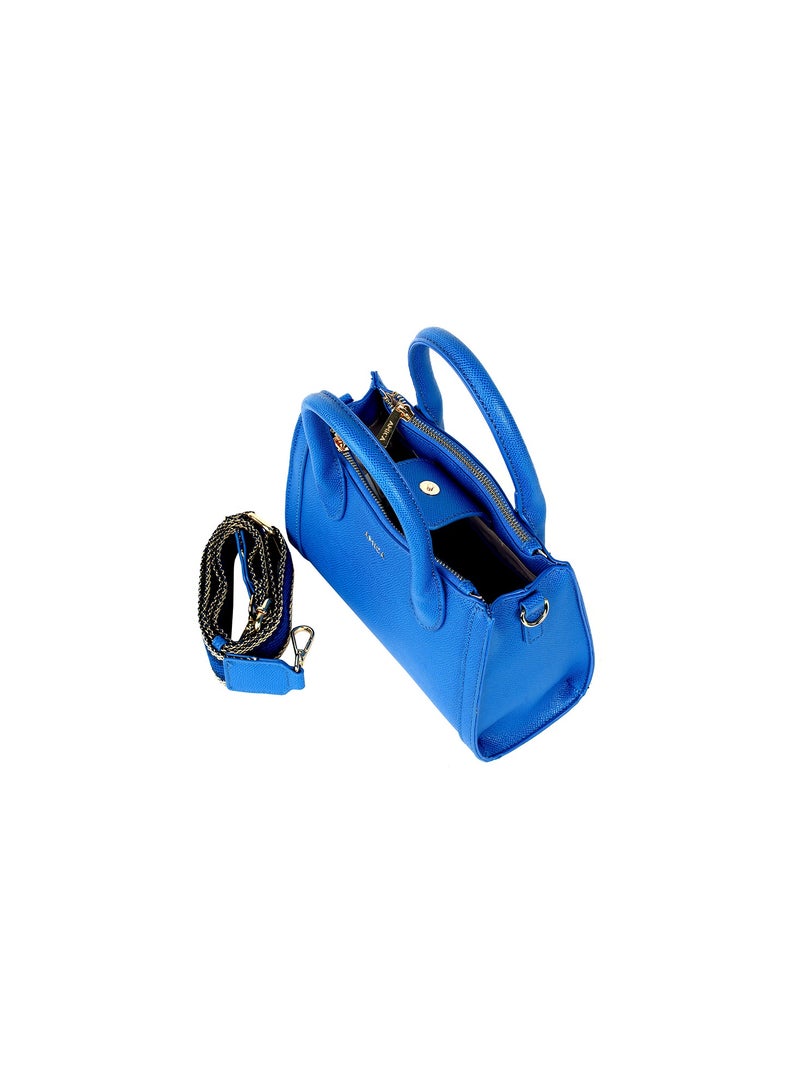 Elora Women's Leather Women's Shoulder Crossbody Bag with Woven Strap