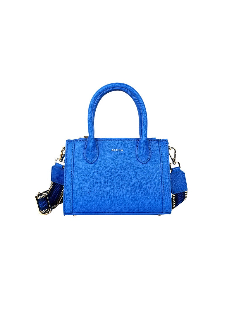 Elora Women's Leather Women's Shoulder Crossbody Bag with Woven Strap