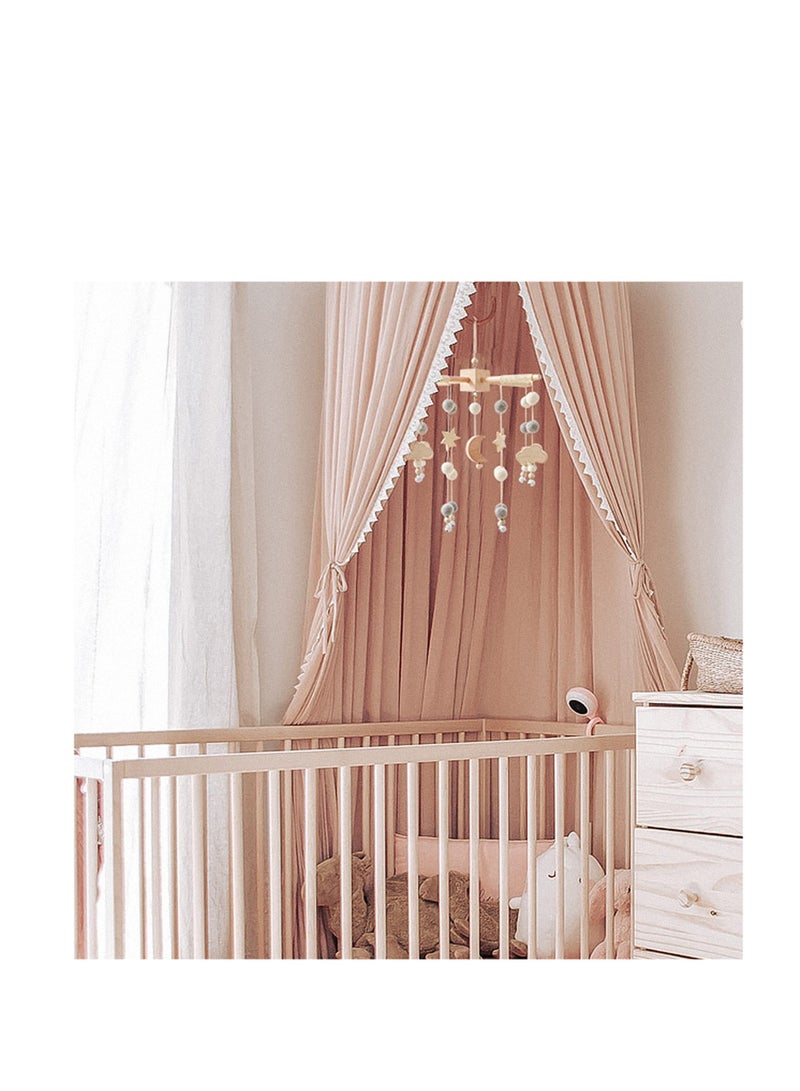 Baby Mobile for Crib | Baby Crib Nursery Mobile Star Moon for Baby Boys and Girls | Boho Nursery Decor | Baby Shower Set for Infant Bedroom Hanging Decoration