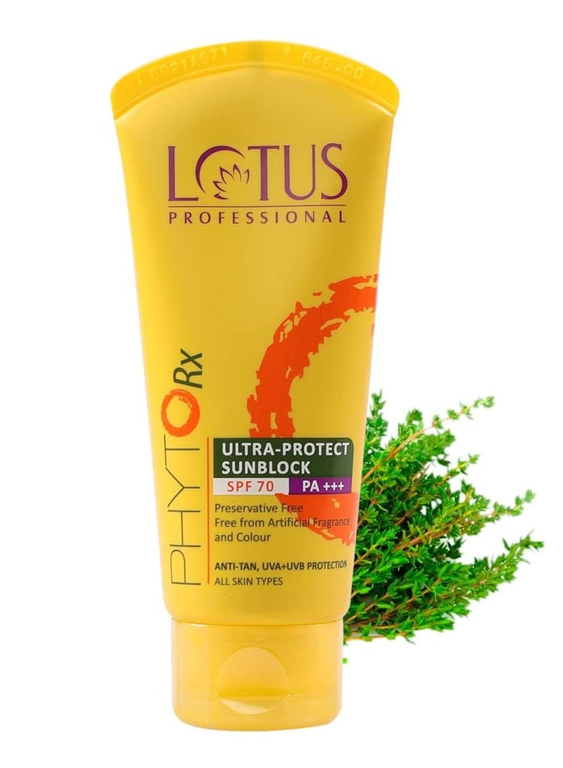 Lotus Herbals Professional Phyto Rx Ultra Protect Sunblock SPF 70 PA+++ 50g